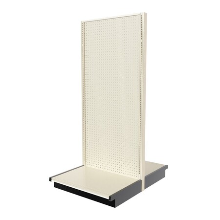 Lozier Gondola Double Sided Add-on, Platinum Off-White, 36W x 84H x 25D P385V-AD